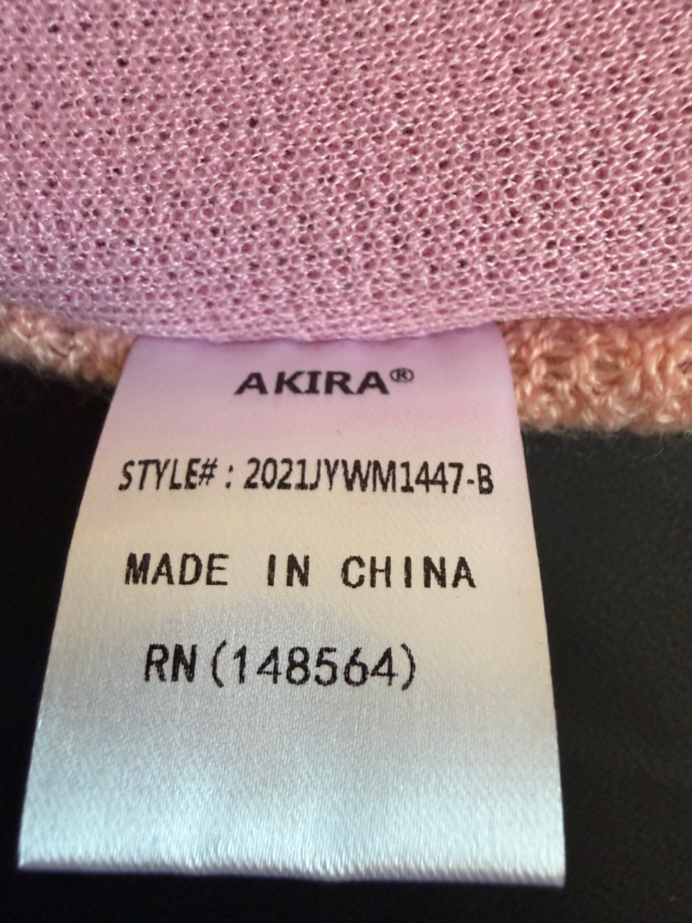 AKIRA Pink Patchwork Mini Skirt NWT | Y2K Colorblock Knit Raw Hem XL - Picture 7 of 7